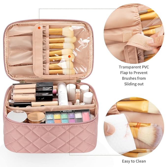 Ocheal makeup bag, portable cosmetic