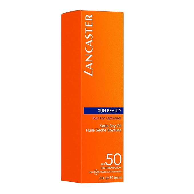 Lancaster Sun Beauty Dry Oil Fast Tan Optimizer SPF 50, 5 Ounce
