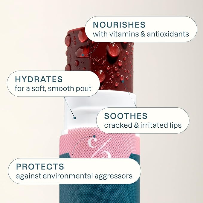 Cliganic Tinted Lip Balm - Non-GMO, 4 Colors - Enriched with Vitamin E, Cruelty Free