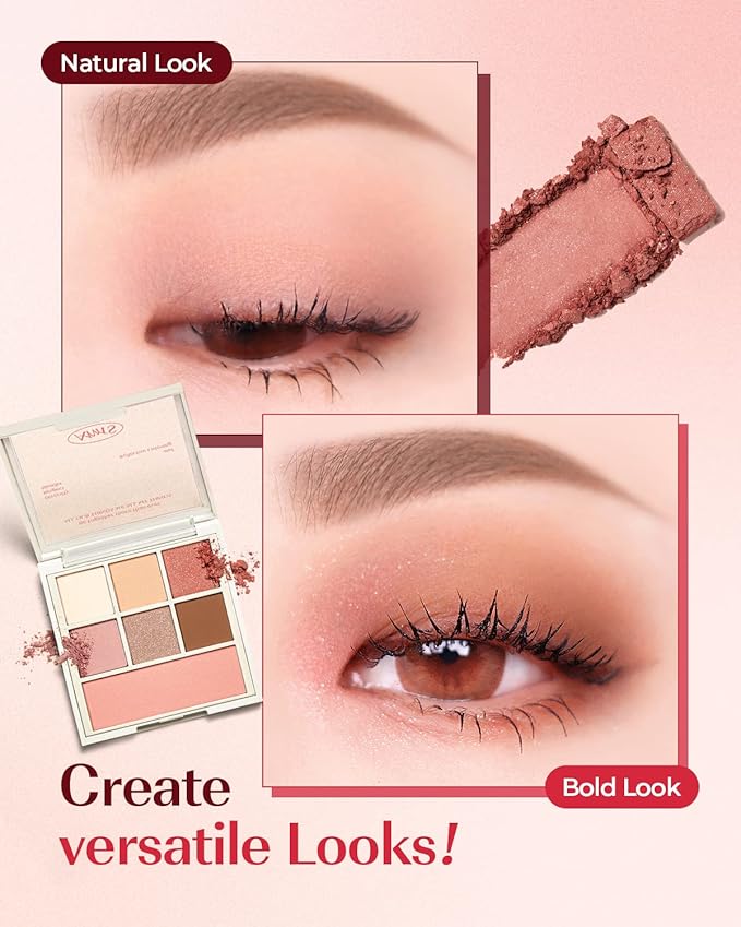 AMTS Eyeshadow Off Sienna & Misty Lavender Palettes Set, Valentine's gifts for teen girls, women | Matte Shimmer Metallic, Long Lasting