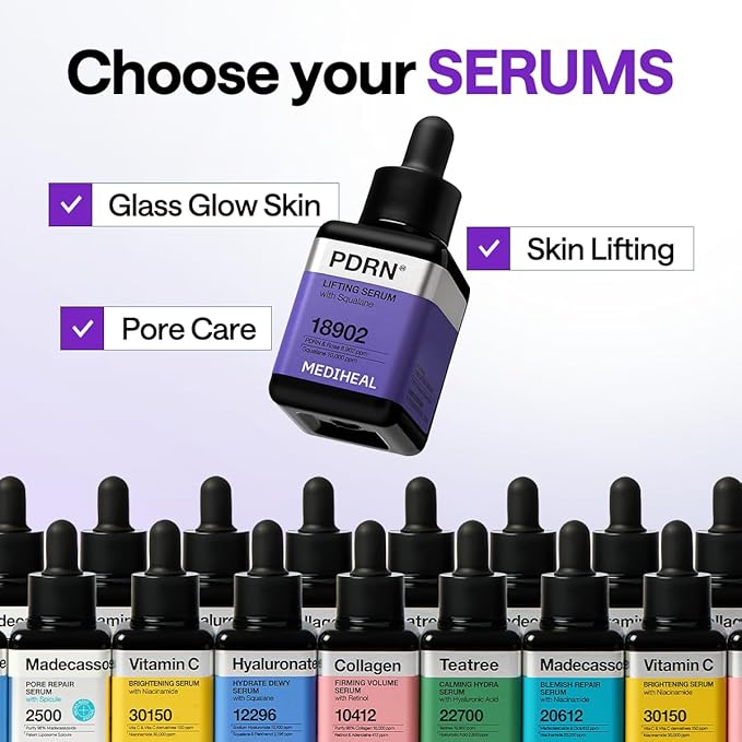 Mediheal PDRN Pad & Serum Skin Care Duo Set for Glass Skin – Intense Skincare for Radiant, Firm & Healthy-Looking Skin