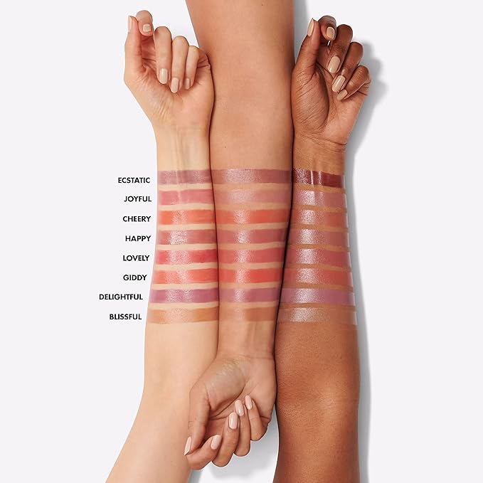 e.l.f. Hydrating Core Lip Shine, Lip Balm For A Sheer Tint Of Color & Soft Shine, Made With Nourishing Vitamin E, Vegan & Cruelty-Free, Ecstatic