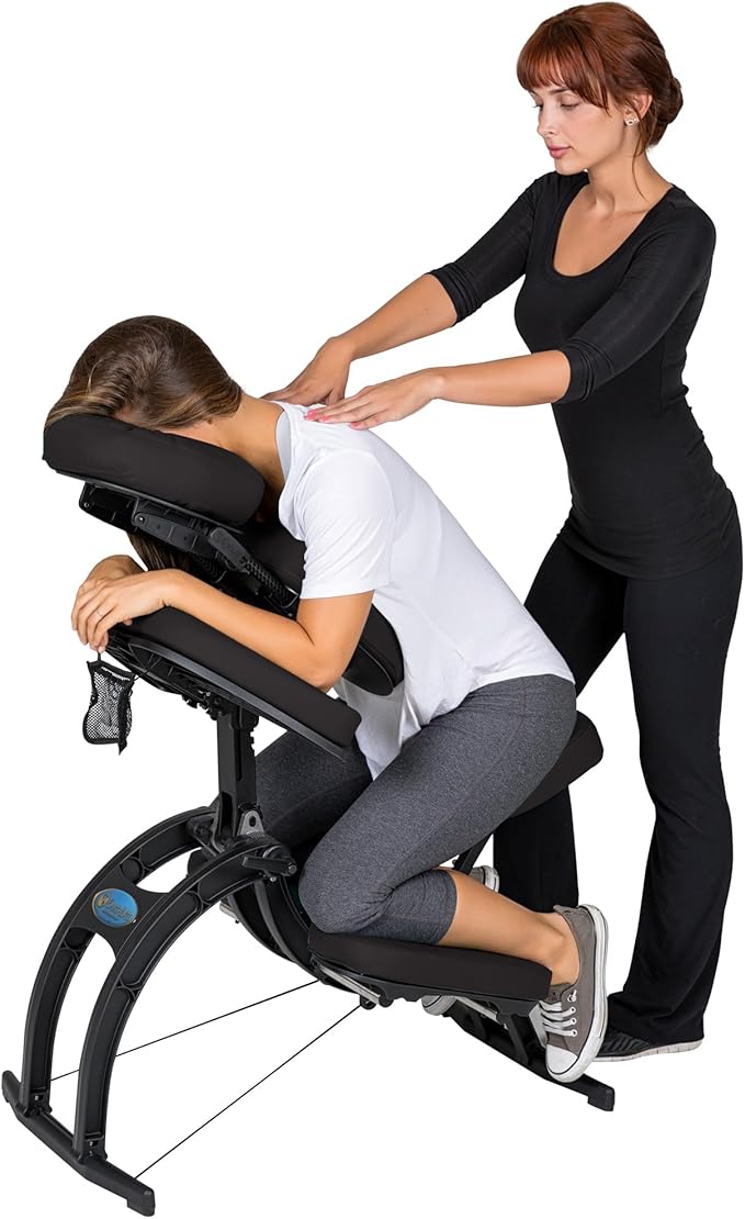 EARTHLITE Portable Massage Chair AVILA II - Premium Folding Spa/Massage/Tattoo Chair incl. Rolling Carry Case