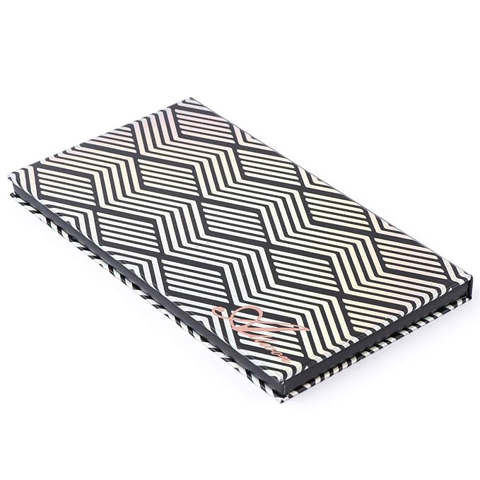 Magnetic Palette Black Empty Makeup Palette with Mirror and 20Pcs Adhesive Empty Palette Metal Stickers for Eyeshadow Lipstick Blush Powder