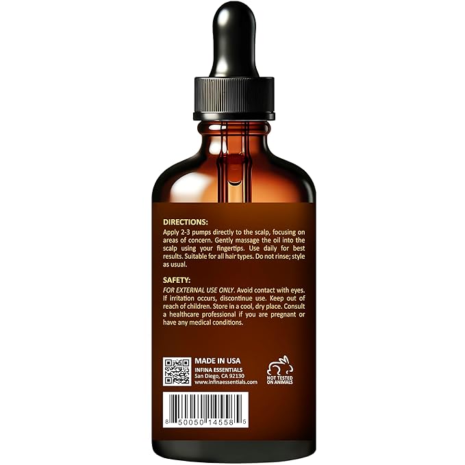 Revitalizing Scalp Serum for Hair Growth with Copper Peptides, Caffeine & Tea Tree Oil - Nourishing Scalp Oil for Itchy Dry Scalp, Detoxifies Build-Up, Deep Hydration for All Hair Types, 2 fl oz