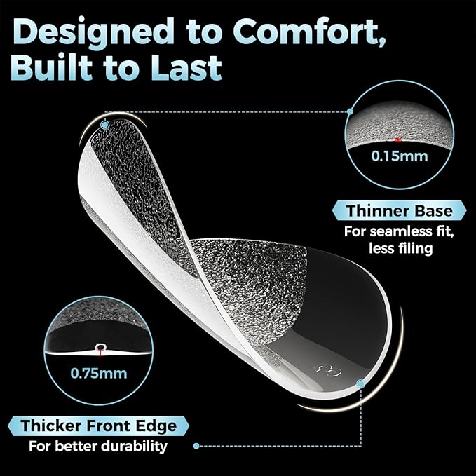 Short Oval Round Nail Tips: 360Pcs Soft Gel Pre-shaped Full Cover Half Matte Short Oval Gel Nail Tips Press on Fake Nails Acrylic for Nail Extension DIY Salon 12 Sizes