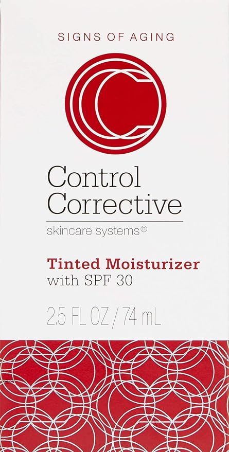 CONTROL CORRECTIVE Tinted Moisturizer With Spf 30, 2.5 Oz - Non-Greasy Hydration, Subtle, Healthy-Looking, Even Out Skin Tone, Moisturizes & Protects, Zinc, Titanium, Natural Sunscreen, Sheer Coverage