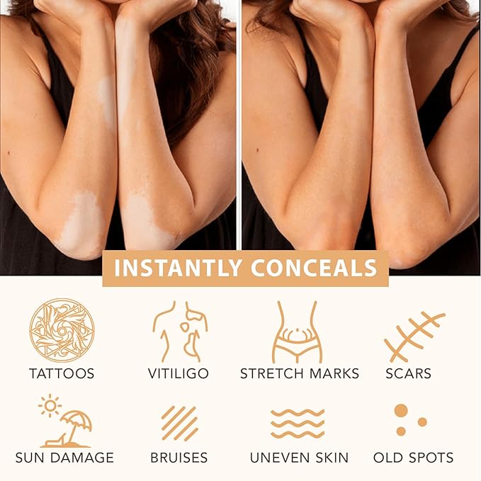 Leg Makeup Concealer, Leg Cream Waterproof Flawless Body Foundation Cream, Skin Tattoo Scars Concealer, Suitable for Natural, Healthy Skin Tones 100g