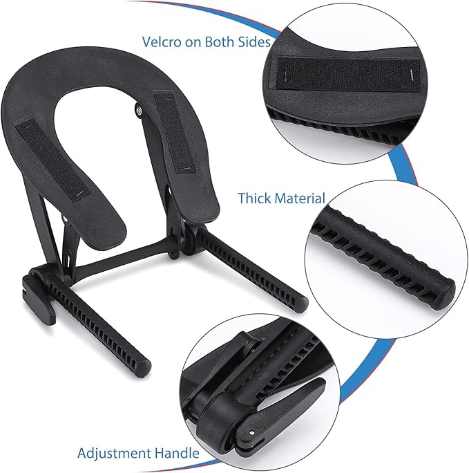 Noverlife Face Cradle for Massage Table, Adjustable Massage Headrest Platform Aluminum Face Holder, Durable Massage Bed Face Cradle Replacement for Beauty Spa Therapy Tattoo