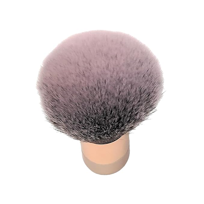 Luxurious and Large Soft Fluffy Powder Brush, Use as a Spray Tan Finishing Tool, Multipurpose Face and Body Barber and Beauty Tool, Large Kabuki Brush by BevyGold (Rosegold)