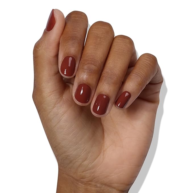 LONDONTOWN lakur Nail Polish - Chip-Resistant, Non-Toxic, Conditions & Hydrates Nails | Glossy Hot Chocolate Brown, Oud Mood, .40 fl oz