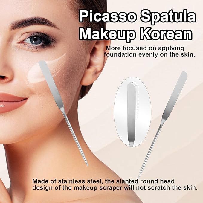 5pcs Makeup Spatula Korean Set,Including Foundation Spatula Makeup