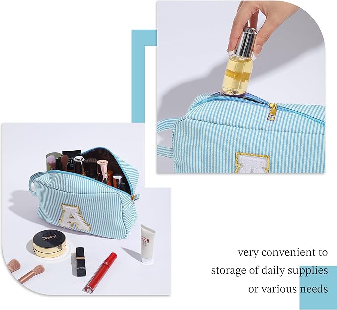 YOOLIFE Makeup Bag - Initial