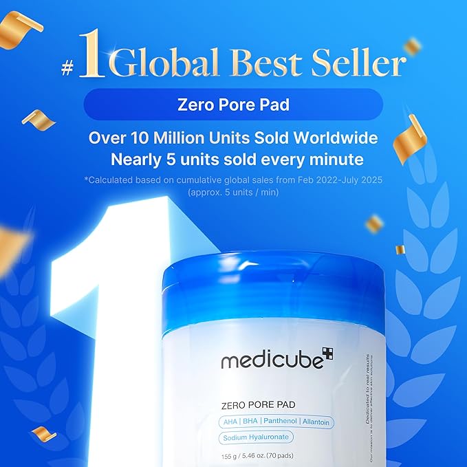 medicube Affordable Value Trio for Pore & Texture Care: Zero Pore Pads 2.0 and Zero Exosome Shot 7,500 PPM Spicule Facial Serum and Collagen Jelly Cream (110ml) | Stocking Stuffers, Gifts for Her