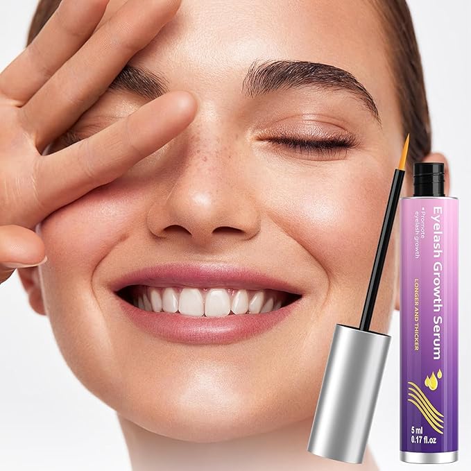 Lash Serum: Eyelash Growth Serum Gentle Natural Vegan Enhancing Treatment Nourishing Conditioning Formula for Longer Thicker Fuller Natural Lashes -5ml