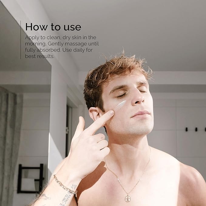 Nordisk Element Men’s Moisturizing Day Cream with Hyaluronic Acid & Rowan Berry Extract Deep Hydration Lightweight Vegan Non Greasy Face Moisturizer Paraben Free Sulfate Free Clean Ingredients 1.7oz