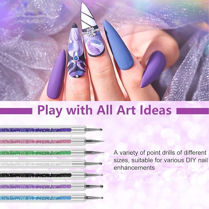 Artdone 9PCS Nail Art Brushes