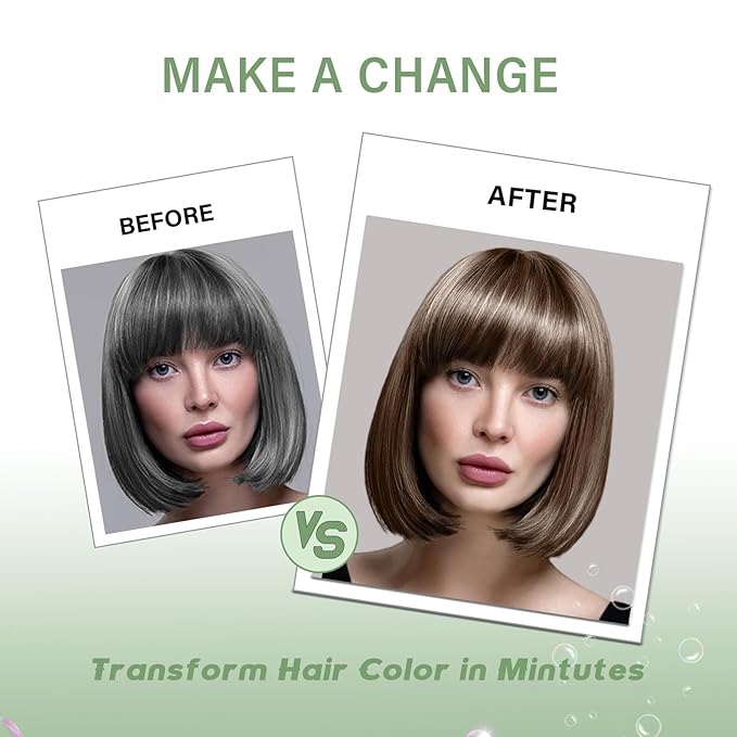 Light Brown Hair Dye Shampoo, Hair Color Shampoo for Women Men, Colors Hair in Minutes, Coconut Dye Shampoo, Brown Hair Dye, Champu Para Pintar el Cabello, Easy to Apply