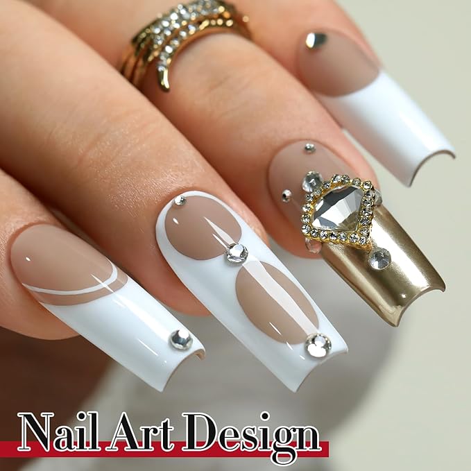 Double Rhythm 0.5 Oz 3D Nail Gel Art Sculpting No Wipe for Designs DIY Nail Art for Drawing, Molding,and Decoration (Clear Rhinestone Glue)