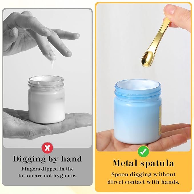 Prasacco 3 Pcs Skincare Spatula Metal Makeup Spatula