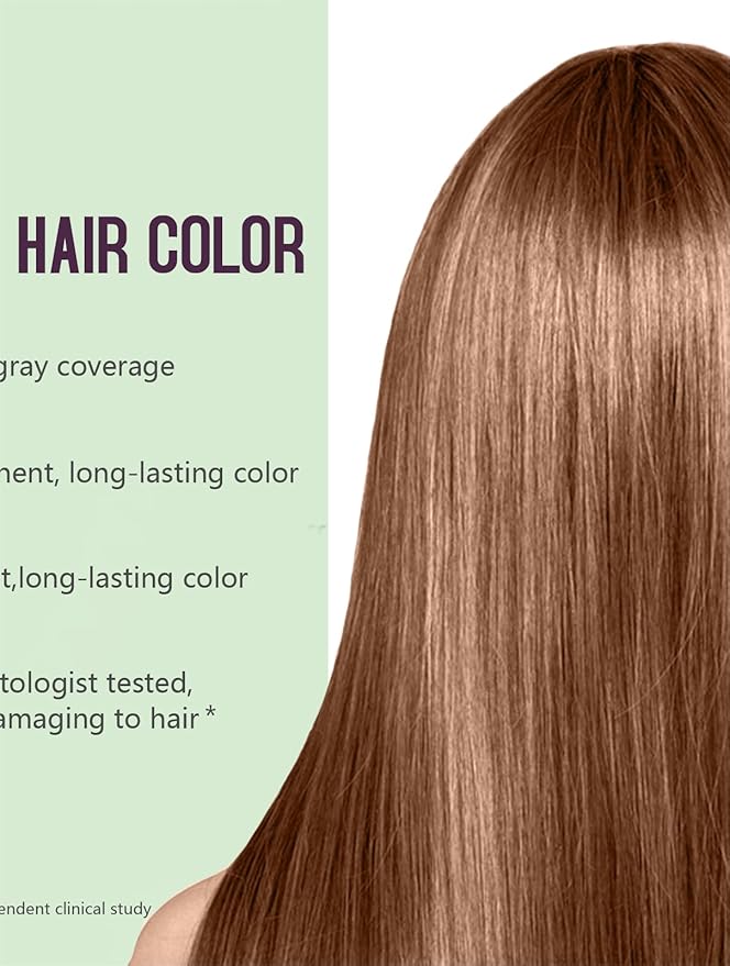 Light Brown Hair Dye Shampoo, Hair Color Shampoo for Women Men, Colors Hair in Minutes, Coconut Dye Shampoo, Brown Hair Dye, Champu Para Pintar el Cabello, Easy to Apply