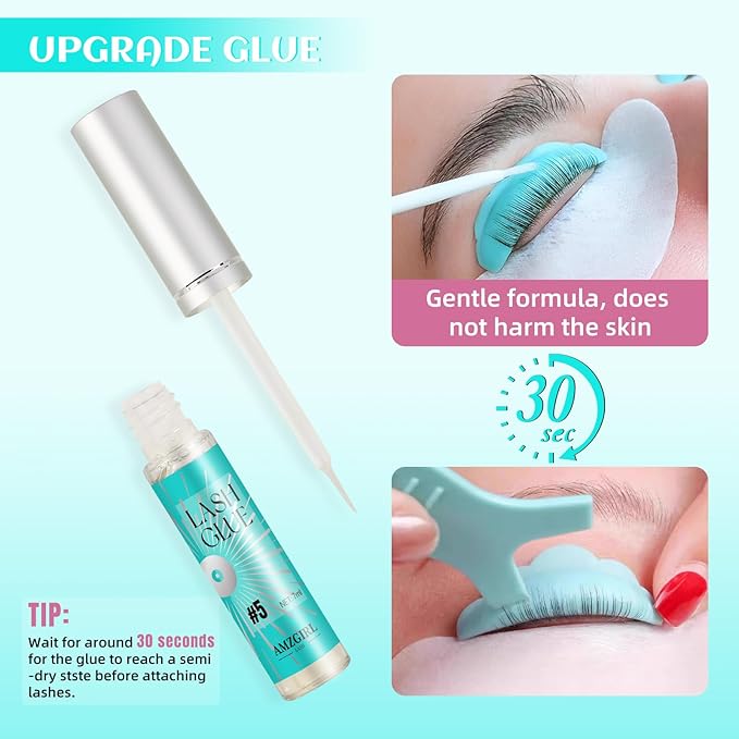 Lash Lift Kit,Eyelash Perm Kits, Professional Eyelashes Curling Lash Extension Set, Glue Upgraded Version, Lash Extensions, Lash Curling,Curling Perming Wave(VINE03)