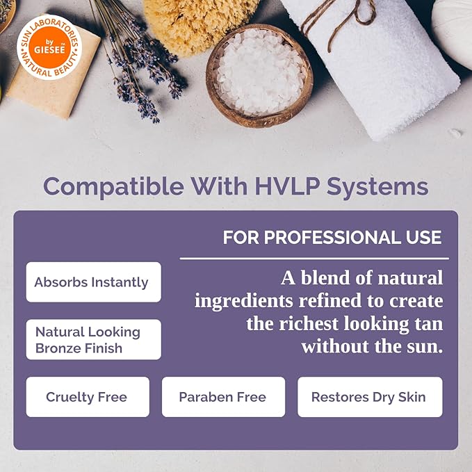 Sun Labs Spray Tan Micro Mist for a Golden Glow - Medium - 1 1/2 Gallon Bottle