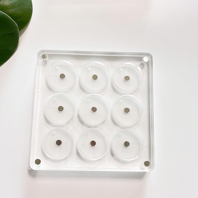 New Empty Acrylic DIY Your Own Magnetic Eyeshadow Palette All Transparent Elegant Eye Shadow Makeup Palette Make-up mixing palettes sold empty 26mm*9 holes