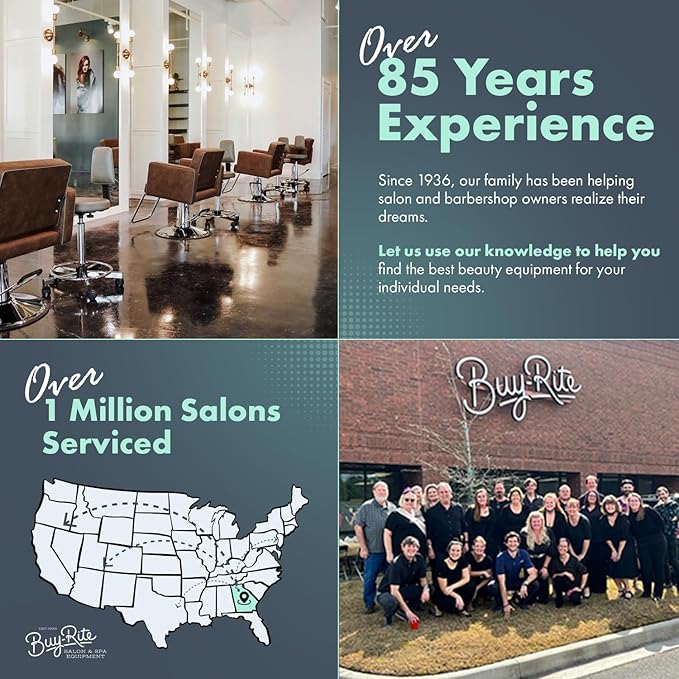 Buy-Rite Lexus Backwash Unit with Tilting White Porcelain Shampoo Bowl, Extra Wide Foam Padded Seat, Kick-Out Leg Rest & Single Handle Faucet - Salon Shampoo Chair, TS-8018B-ESP-WHITEBOWL