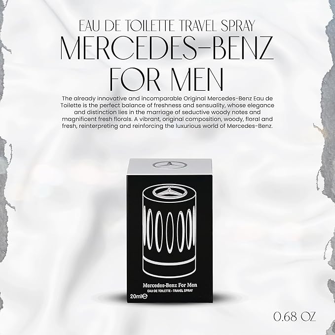 Mercedes-Benz Cologne for Men – Mini Travel Spray, 0.68 Ounce