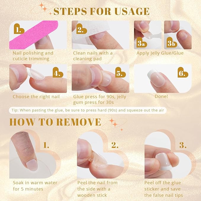 Cat Eye Press on Nails Short, Jofay Fashion Soft Gel Fake Nails, Stylish Square Press on Nails, Reusable & Natural Acrylic False Nails, Stick on Nails for Women Girls Gift, Glue on Nails Kit 32 Pcs