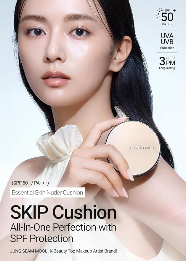 JUNG SAEM MOOL [ SPF ] Essential Skin Nuder Cushion (25 Bronze) | Refill Not Included (0.49 Fl Oz) | SPF50 Broad Spectrum | Natural Finish | Makeup Artist Brand