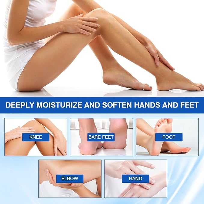 Foot Cream Stick for Dry Cracked Heels,Moisturizing Balm with Salicylic Acid & Olive Oil,Roll-On Repair Treatment for Rough Feet, Hands & Elbows,No Mess Foot Lotion Alternative,1.05 oz,2 pack