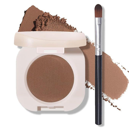 Single Eyeshadow Nude Eyeshadow Primers,Coffee Brown Eyeshadow,Ultra Fine Smooth Powder Long Lasting High Pigment Eyeshadow,Daily Korean Eyes Makeup (07 Mocha)