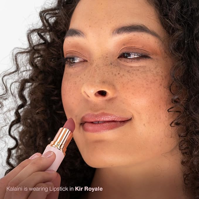 Mineral Fusion Long-Lasting Lipstick, Vivid & Smudge-Free Lip Color with Avocado Oil, Cocoa Seed Butter, Free of FD&C Dyes, Paraben and Gluten, Kir Royale