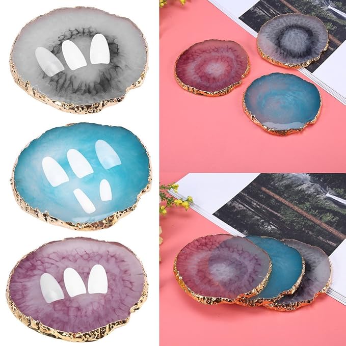 Nail Art Palette, Natural Resin Stone Nail Art