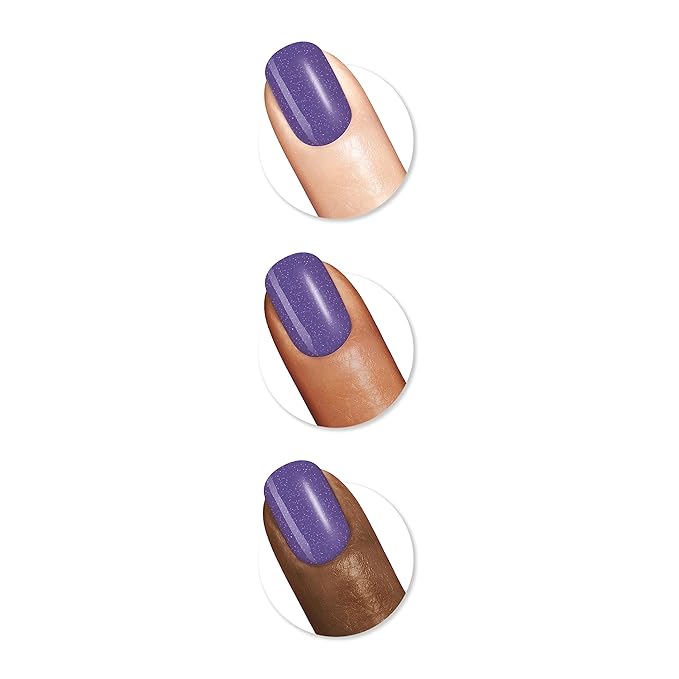 Sally Hansen Miracle Gel™, Hue Had to Be There Frosted Tips, Long Lasting, Gel-Like Formula, No UV Lamp Needed, Purple Nail Polish