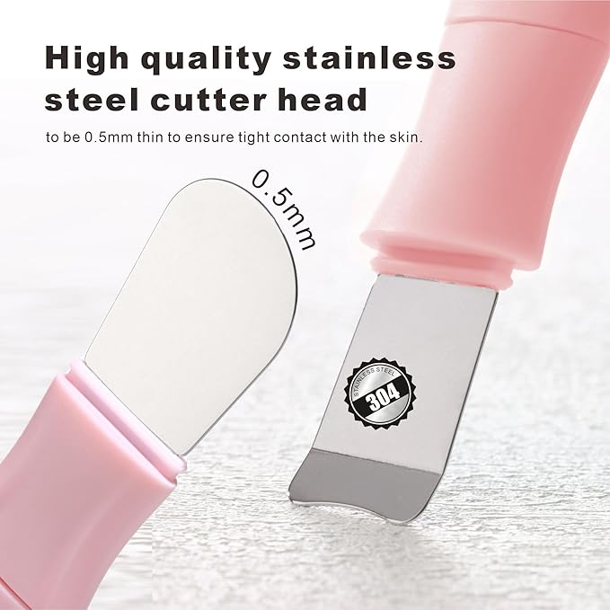 Silicone Face Scrubber Mask Applicator for Nourishing, Pore Deep Cleaning, Blackhead Remover & Exfoliator -No-Slip Long Handle, Gentle Face Massage,Daily Skin Care Tool for Women & Men (Pink)