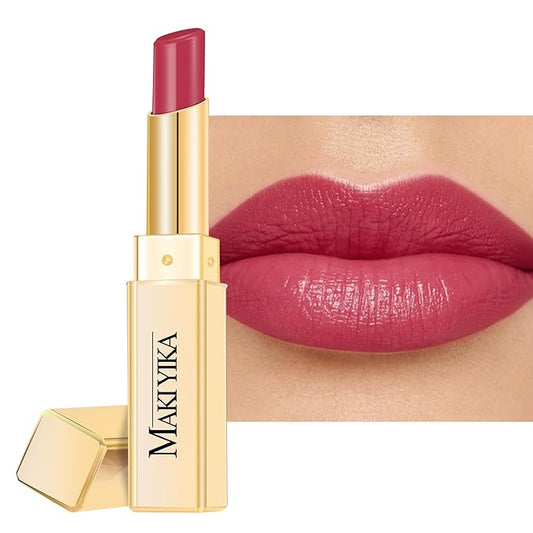 MAKI YIKA Moisture Berry Red Lipstick for Women Hydrate Lip Gloss for Dry Cracked Lips Weightless Glossy Lip Color Juicy Finish,MA057 Yummy Berry