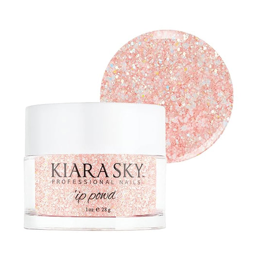 Kiara Sky Long Lasting Nail Dip Powder Pink Tones 1 oz, Pinking Of Sparkle