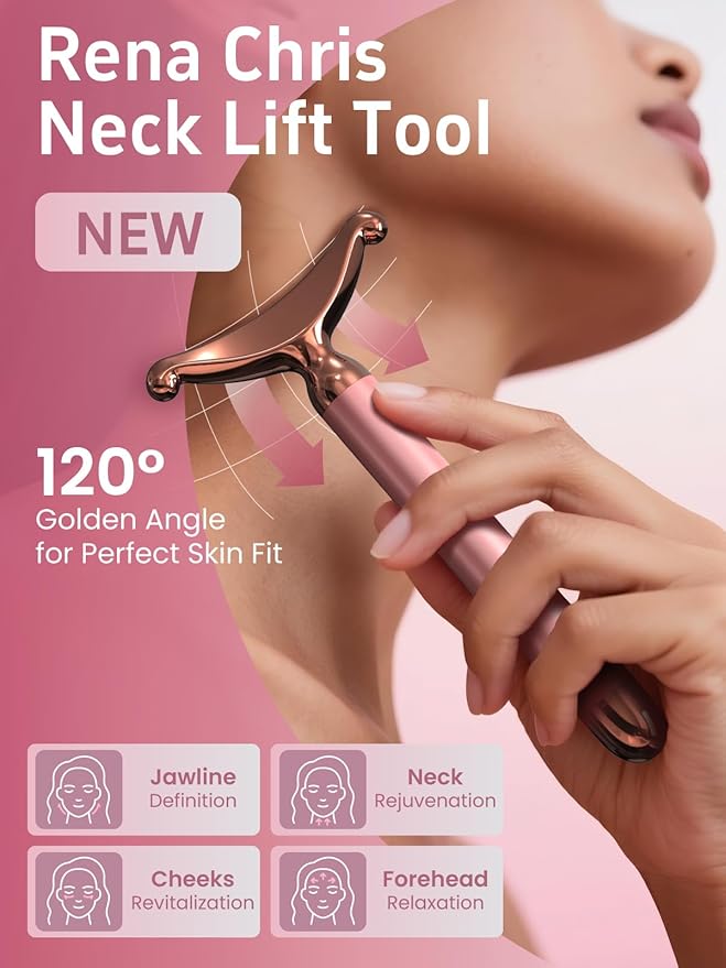 Face Massager Tool/Facial Massager Pro: Electric Lifting Device for Face & Neck - Anti-Aging Skin Firming, Reducing Wrinkles/Dark Circles - at-Home Facial Sculptor