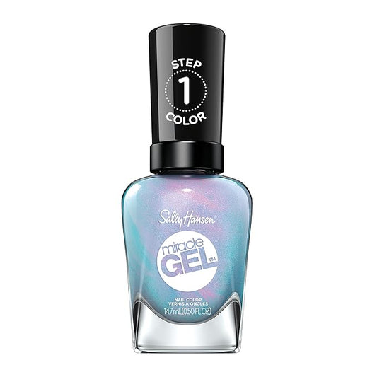 Sally Hansen Miracle Gel™, Lets Get Digtl, Long Lasting, Gel-Like Formula, No UV Lamp Needed, Blue Nail Polish