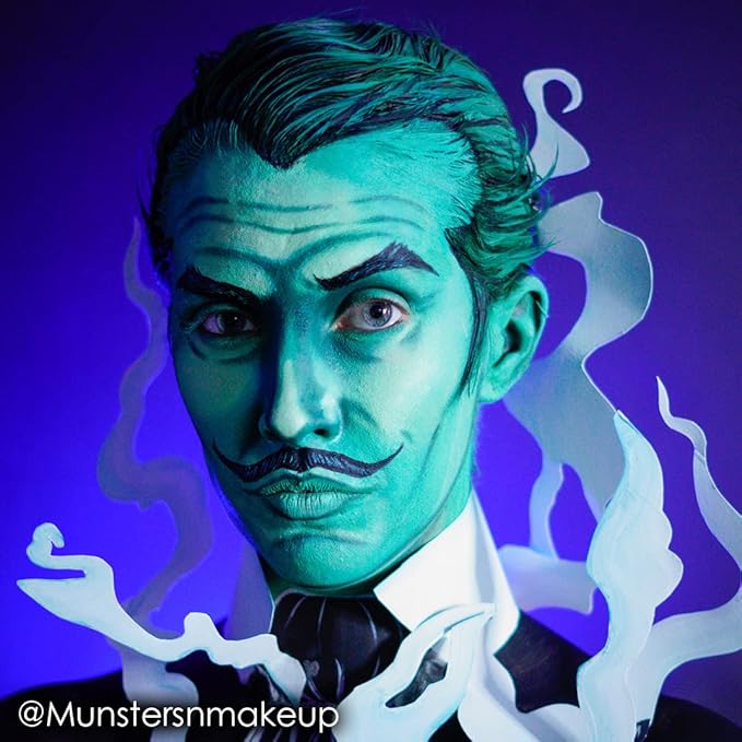 Mehron Makeup Paradise Makeup AQ Pro Size | Stage & Screen Performance, Face & Body Painting, Beauty, Cosplay, and Halloween | Water Activated Face Paint, Body Paint 1.4 oz (40 g) - Teal