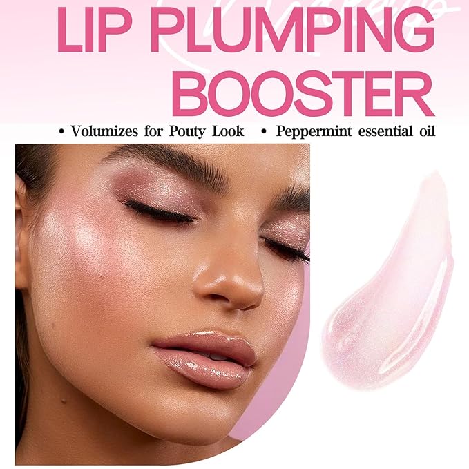 Lip Plumping Booster, Plumping Lip Oil High-Shine