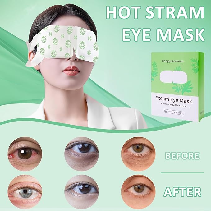 5pcs wormwood steam eye mask,