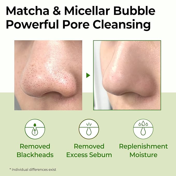 SOME BY MI Super Matcha Pore Clean Cleansing Gel - 3.38Oz, 100ml - Made from Matcha Extracts for Sensitive Skin - Mild Daily Face Wash for Pore Tightening, Sebum and Blackheads Care - Korean Skin Care