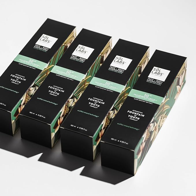 SOL LABS Mineral Sunscreen Spray SPF 50 – Reef Safe Sunscreen Spray, Lightweight Zinc Oxide, Water-Resistant – Korean Skincare, Face & Body Sun Protection