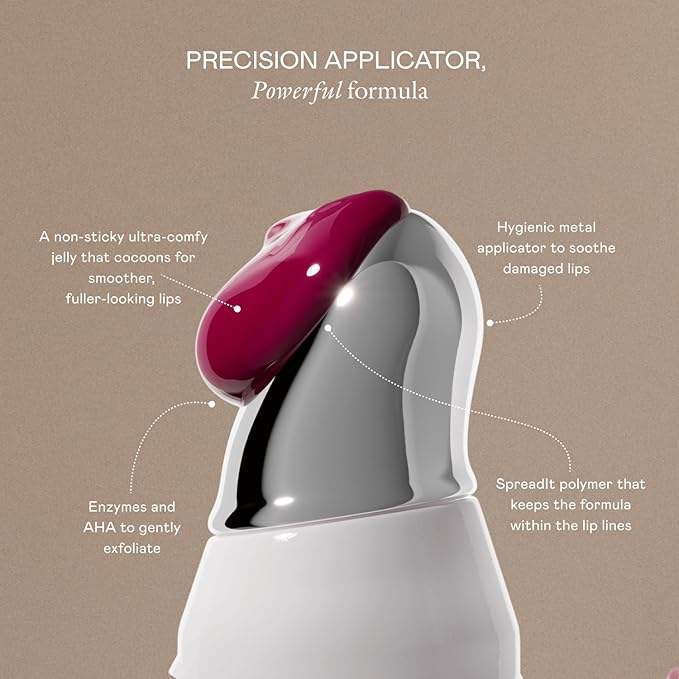 EADEM Le Chouchou Lip Softening Balm, Lip Gloss for Women, Lip Plumper & Lip Mask, Overnight Hydrating & Moisturizing Luxury Lip Balm, 0.5 oz, Bissap Glaze