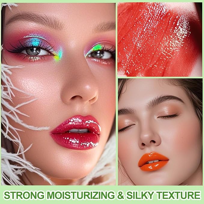 6 Colors lemon Lip Tint Stain Set, Korean Velvet Lip Stain Lip Gloss Lip Tint Stain Mini Liquid Lipstick, Long lasting Waterproof Non-Stick Cup Multi-Use Lip and Cheek Tint, High Pigment, Vivid Color