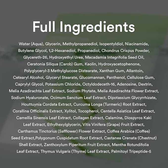 Abib Collagen Gel Mask Heartleaf Jelly 4 Sheets (Soothing) I Korean Vegan Collagen, Cooling Calming Hyaluronic Acid Hydrogel Face Mask Skin Care